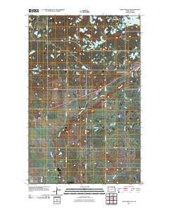 Lake Upsilon SE North Dakota Historical topographic map, 1:24000 scale, 7.5 X 7.5 Minute, Year 2011