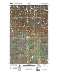 Lake Upsilon SW North Dakota Historical topographic map, 1:24000 scale, 7.5 X 7.5 Minute, Year 2011