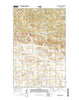 Lake Upsilon SW North Dakota Current topographic map, 1:24000 scale, 7.5 X 7.5 Minute, Year 2014