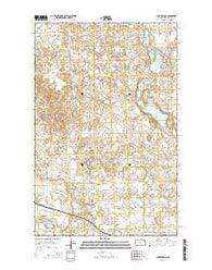 Lake Vernon North Dakota Current topographic map, 1:24000 scale, 7.5 X 7.5 Minute, Year 2014