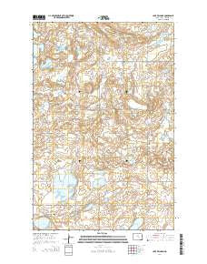 Lake Williams North Dakota Current topographic map, 1:24000 scale, 7.5 X 7.5 Minute, Year 2014