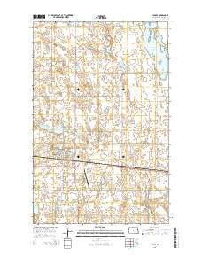 Lakota North Dakota Current topographic map, 1:24000 scale, 7.5 X 7.5 Minute, Year 2014