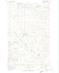 Lambs Lake North Dakota Historical topographic map, 1:24000 scale, 7.5 X 7.5 Minute, Year 1971
