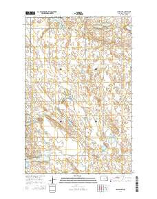 Lambs Lake North Dakota Current topographic map, 1:24000 scale, 7.5 X 7.5 Minute, Year 2014