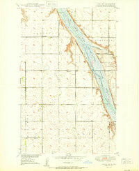 Landa SW North Dakota Historical topographic map, 1:24000 scale, 7.5 X 7.5 Minute, Year 1950
