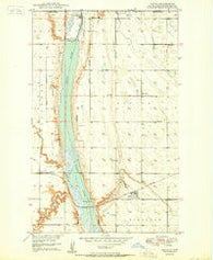 Landa North Dakota Historical topographic map, 1:24000 scale, 7.5 X 7.5 Minute, Year 1950