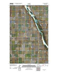 Landa SW North Dakota Historical topographic map, 1:24000 scale, 7.5 X 7.5 Minute, Year 2011