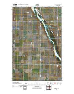 Landa SW North Dakota Historical topographic map, 1:24000 scale, 7.5 X 7.5 Minute, Year 2011