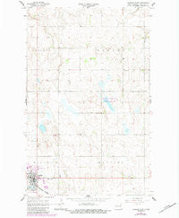 Langdon East North Dakota Historical topographic map, 1:24000 scale, 7.5 X 7.5 Minute, Year 1967