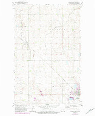 Langdon West North Dakota Historical topographic map, 1:24000 scale, 7.5 X 7.5 Minute, Year 1970