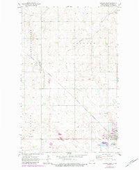 Langdon West North Dakota Historical topographic map, 1:24000 scale, 7.5 X 7.5 Minute, Year 1970