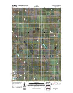 Langdon East North Dakota Historical topographic map, 1:24000 scale, 7.5 X 7.5 Minute, Year 2011