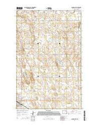 Langdon East North Dakota Current topographic map, 1:24000 scale, 7.5 X 7.5 Minute, Year 2014