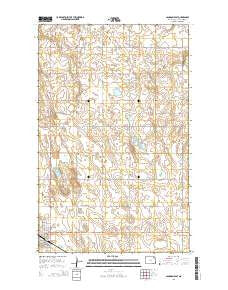 Langdon East North Dakota Current topographic map, 1:24000 scale, 7.5 X 7.5 Minute, Year 2014