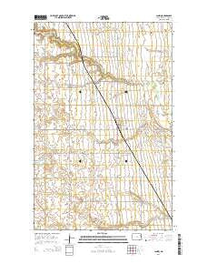Lankin North Dakota Current topographic map, 1:24000 scale, 7.5 X 7.5 Minute, Year 2014