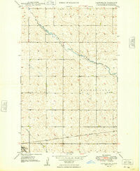 Lansford NE North Dakota Historical topographic map, 1:24000 scale, 7.5 X 7.5 Minute, Year 1949
