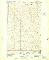 Lansford NW North Dakota Historical topographic map, 1:24000 scale, 7.5 X 7.5 Minute, Year 1949