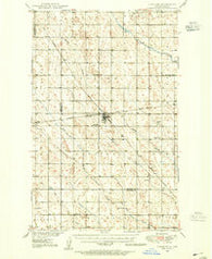 Lansford North Dakota Historical topographic map, 1:62500 scale, 15 X 15 Minute, Year 1948