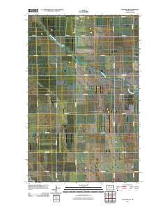 Lansford NE North Dakota Historical topographic map, 1:24000 scale, 7.5 X 7.5 Minute, Year 2011