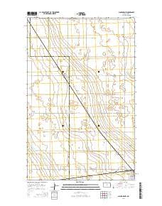 Lansford NW North Dakota Current topographic map, 1:24000 scale, 7.5 X 7.5 Minute, Year 2014