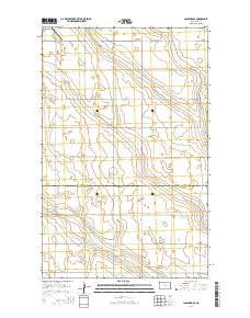 Lansford SE North Dakota Current topographic map, 1:24000 scale, 7.5 X 7.5 Minute, Year 2014
