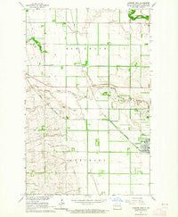 Larimore West North Dakota Historical topographic map, 1:24000 scale, 7.5 X 7.5 Minute, Year 1963