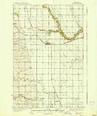 Larimore North Dakota Historical topographic map, 1:62500 scale, 15 X 15 Minute, Year 1936