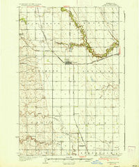 Larimore North Dakota Historical topographic map, 1:62500 scale, 15 X 15 Minute, Year 1936