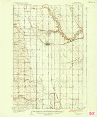 Larimore North Dakota Historical topographic map, 1:62500 scale, 15 X 15 Minute, Year 1936