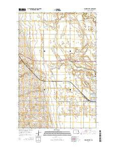 Larimore West North Dakota Current topographic map, 1:24000 scale, 7.5 X 7.5 Minute, Year 2014