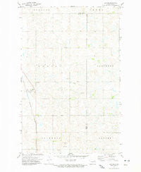 Lawton North Dakota Historical topographic map, 1:24000 scale, 7.5 X 7.5 Minute, Year 1972