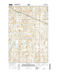 Leal North Dakota Current topographic map, 1:24000 scale, 7.5 X 7.5 Minute, Year 2014