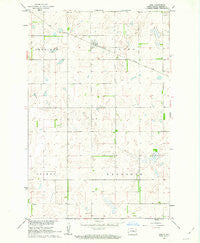 Leal North Dakota Historical topographic map, 1:24000 scale, 7.5 X 7.5 Minute, Year 1961