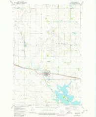 Leeds North Dakota Historical topographic map, 1:24000 scale, 7.5 X 7.5 Minute, Year 1971