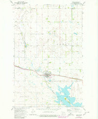 Leeds North Dakota Historical topographic map, 1:24000 scale, 7.5 X 7.5 Minute, Year 1971