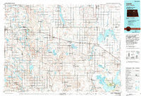 Leeds North Dakota Historical topographic map, 1:100000 scale, 30 X 60 Minute, Year 1985