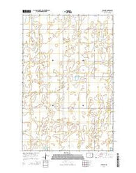 Leeds NE North Dakota Current topographic map, 1:24000 scale, 7.5 X 7.5 Minute, Year 2014