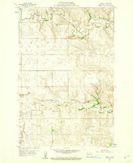 Lehigh North Dakota Historical topographic map, 1:24000 scale, 7.5 X 7.5 Minute, Year 1959