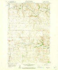 Lehigh North Dakota Historical topographic map, 1:24000 scale, 7.5 X 7.5 Minute, Year 1959