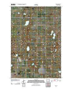 Lehr North Dakota Historical topographic map, 1:24000 scale, 7.5 X 7.5 Minute, Year 2011