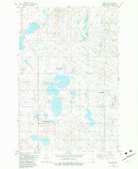 Lehr NE North Dakota Historical topographic map, 1:24000 scale, 7.5 X 7.5 Minute, Year 1982