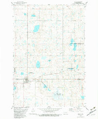 Lehr North Dakota Historical topographic map, 1:24000 scale, 7.5 X 7.5 Minute, Year 1982