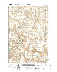 Leith North Dakota Current topographic map, 1:24000 scale, 7.5 X 7.5 Minute, Year 2014