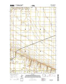 Leonard North Dakota Current topographic map, 1:24000 scale, 7.5 X 7.5 Minute, Year 2014