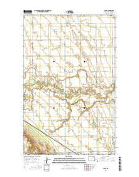 Leroy North Dakota Current topographic map, 1:24000 scale, 7.5 X 7.5 Minute, Year 2014