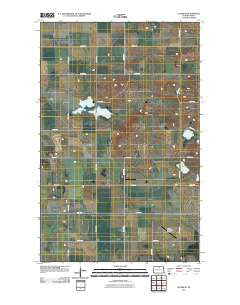Leverich North Dakota Historical topographic map, 1:24000 scale, 7.5 X 7.5 Minute, Year 2011