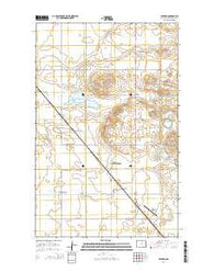 Leverich North Dakota Current topographic map, 1:24000 scale, 7.5 X 7.5 Minute, Year 2014