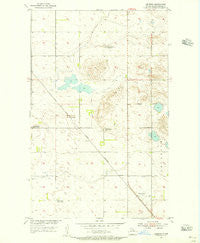 Leverich North Dakota Historical topographic map, 1:24000 scale, 7.5 X 7.5 Minute, Year 1954