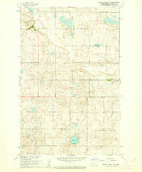 Lincoln Valley NW North Dakota Historical topographic map, 1:24000 scale, 7.5 X 7.5 Minute, Year 1960