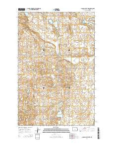 Lincoln Valley NW North Dakota Current topographic map, 1:24000 scale, 7.5 X 7.5 Minute, Year 2014
